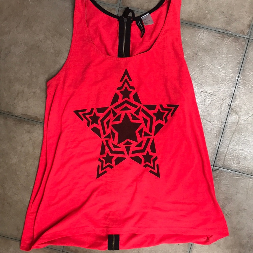 Neon Pink Tank Top from DIVIDED